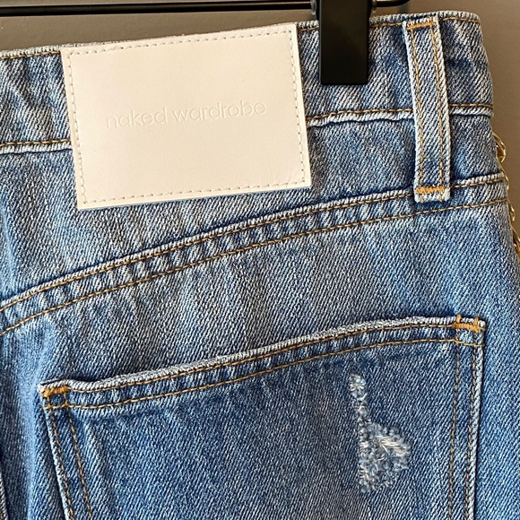 Naked Wardrobe | Gold Chain Denim | NWT - Picture 4 of 7